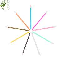 Colours Mini Eco Reusable Nylon Private Label Makeup Stick Plastic Tube Disposable Applicator Lip Brush Lip Gloss Wand